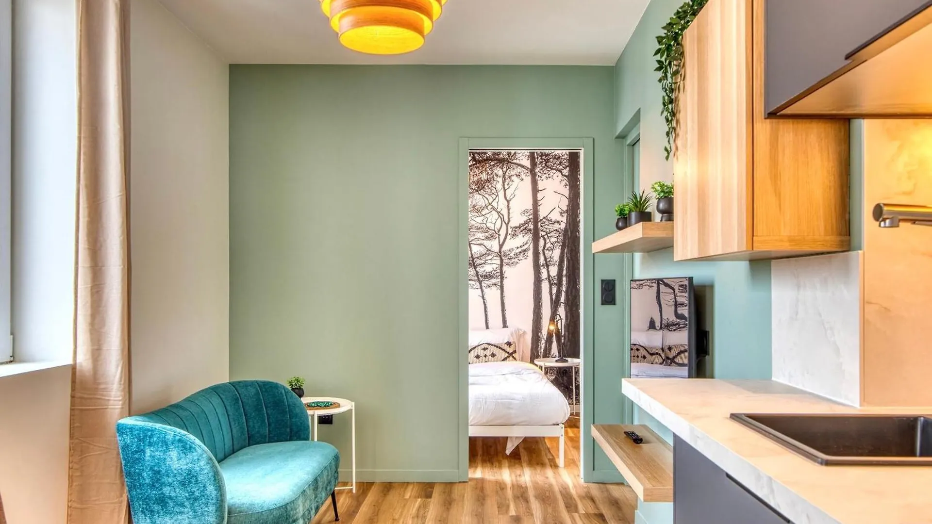 아파트 Le Cedre Bleu - Bel Appart Climatise Quartier Point Du Jour Lyon 5 프랑스